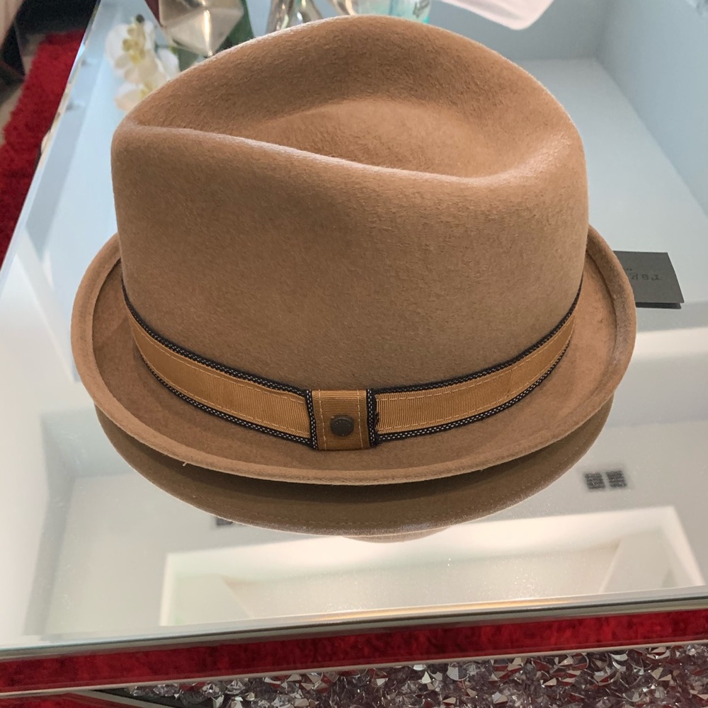 Narrow brim fedora hat